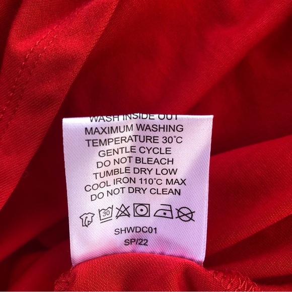 Quince Vibrant Red Fit & Flare Dress Size S - Picture 9 of 9